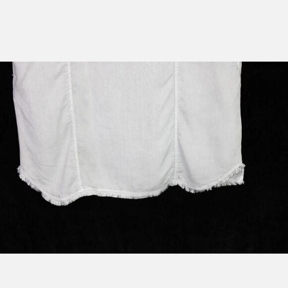 CLOTH & STONE GRAY FRINGED HEM HALTER DRESS SIZE SMALLSTONE GRAY TENCEL DRESS - Picture 8 of 8